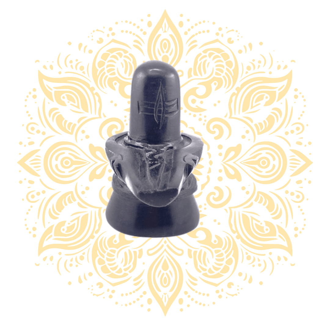 Stone Black Shiva Linga 4.5 x 5" - Matchless Gifts