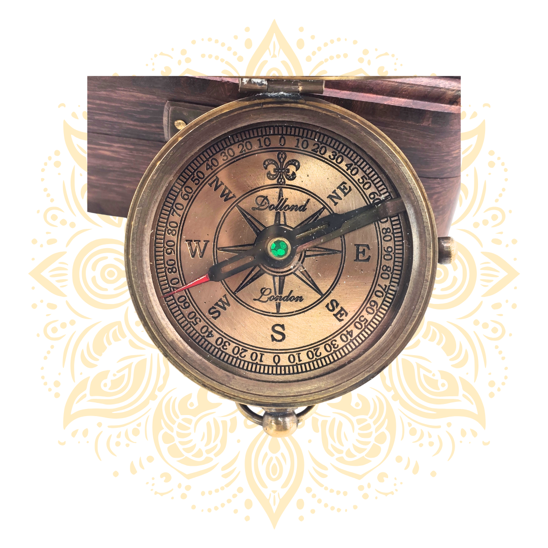 Nautical Compass in a wooden case