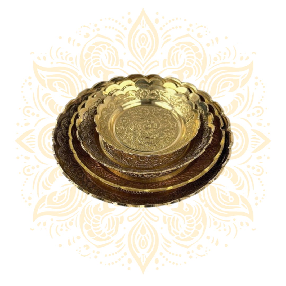 Brass Decorative Flower Plate