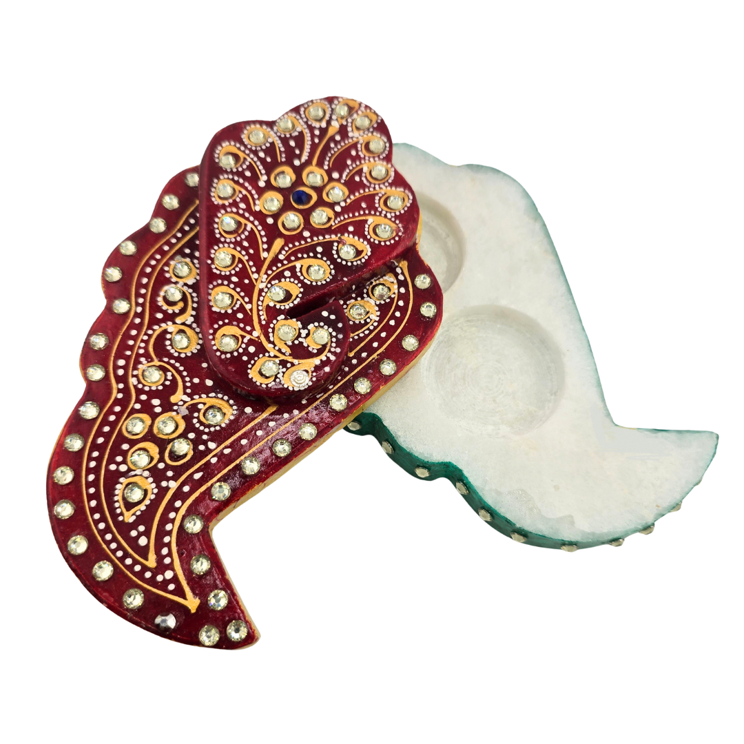 Marble Chopra | Kumkum | Roli Box | Sindoor Box