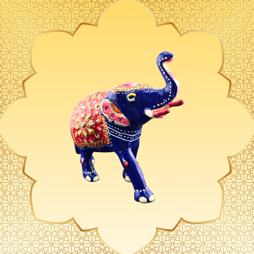 Hand-Painted Aluminium Elephant - Matchless Gifts8