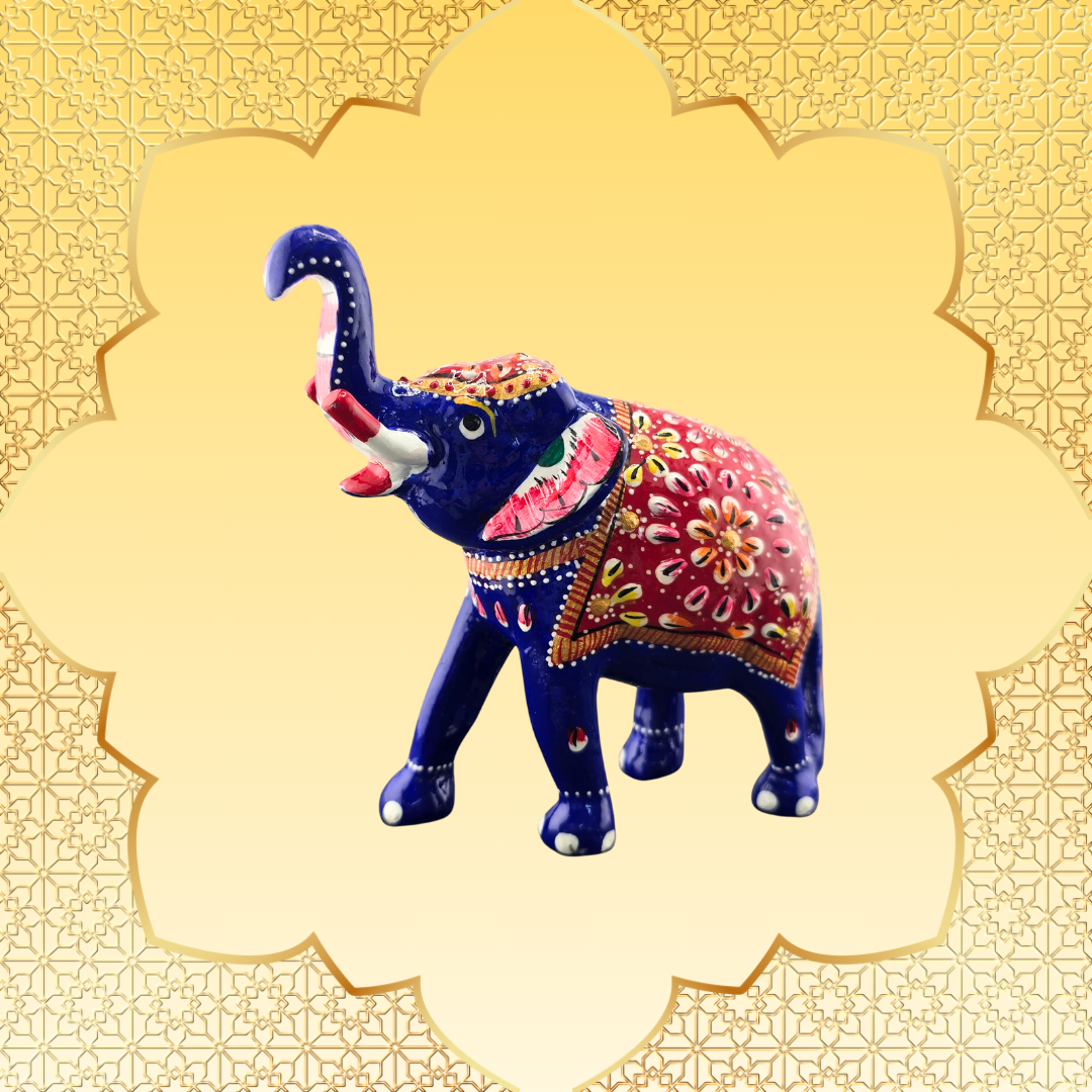 Hand-Painted Aluminium Elephant - Matchless Gifts6