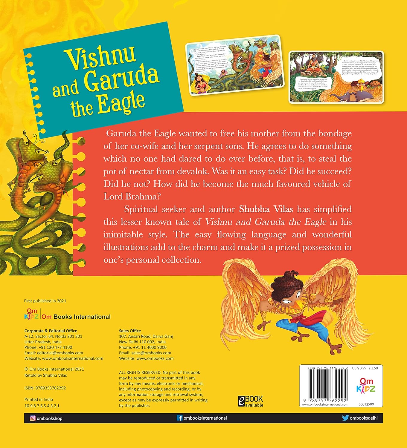 Vehicles of Gods: Vishnu and Garuda the Eagle by Shubha Vilas