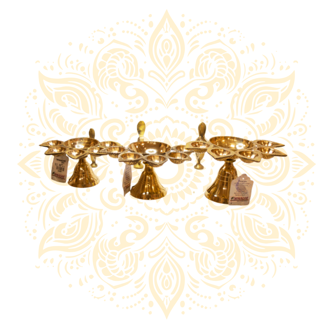 Brass Panchmukhi Diya