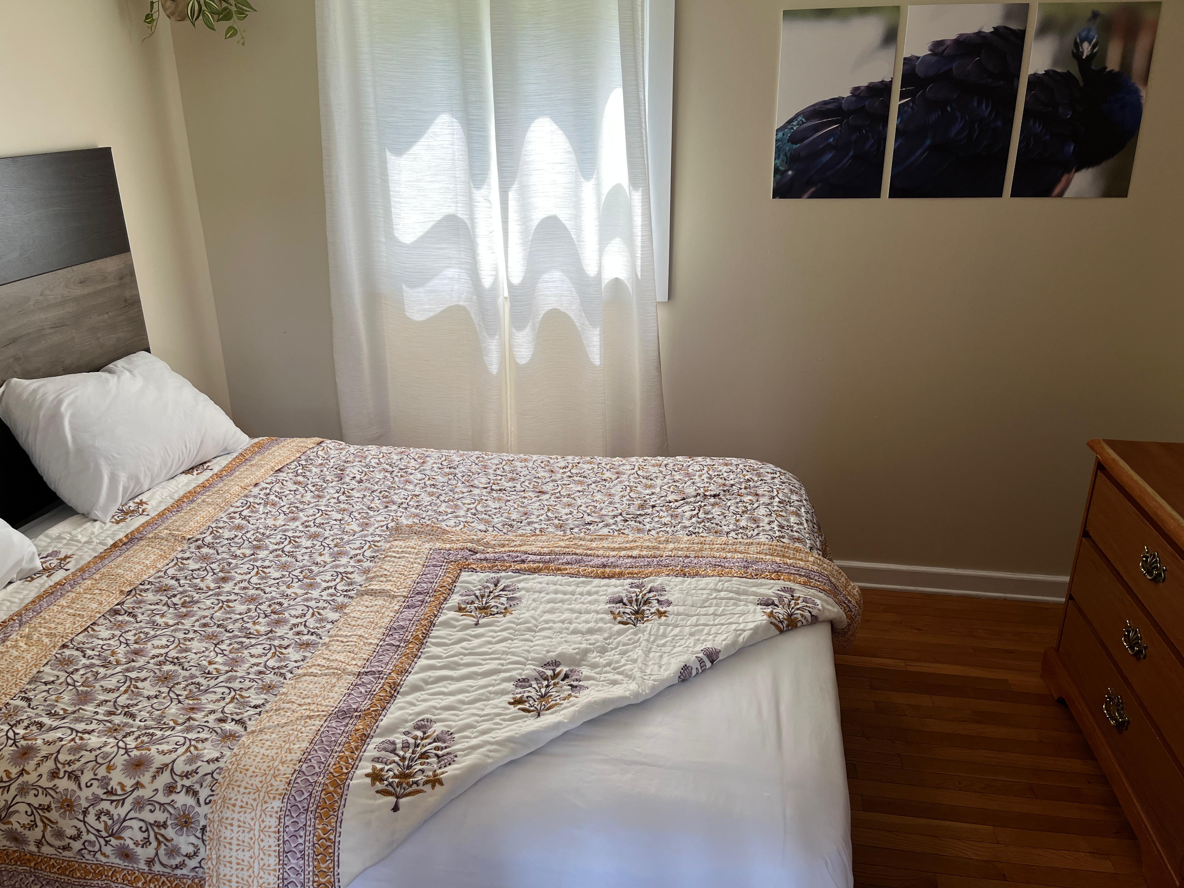 Printed Cotton Quilt - Queen Size 90" x 108" - Matchless Gifts23