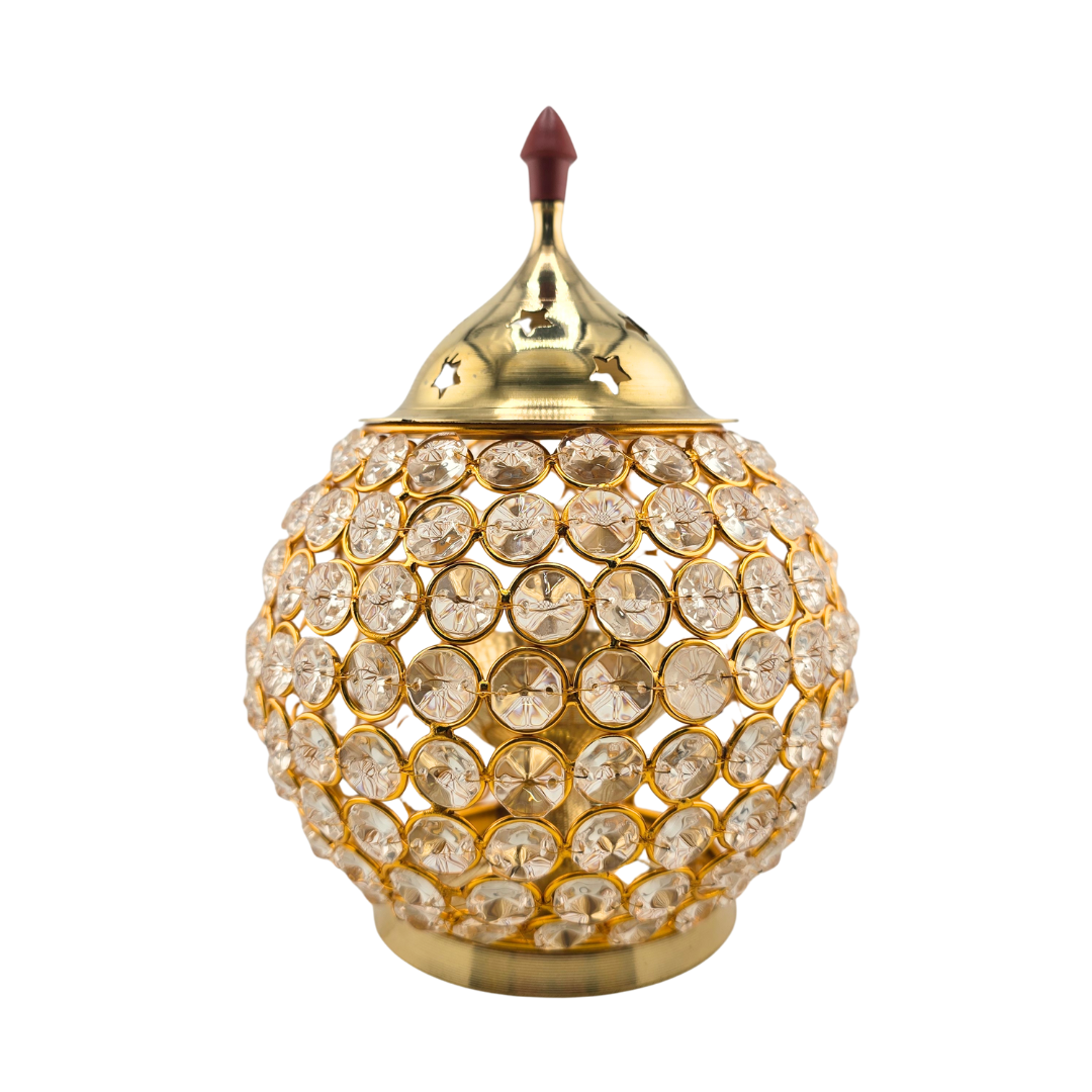 Brass Crystal Lamp