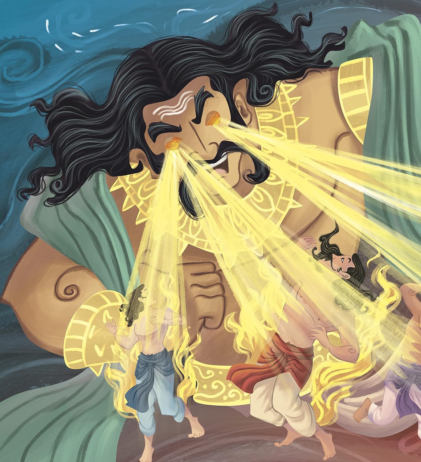 Giants and Demons: Bhasmalochana the Fiery-eyed Demon by Shubha Vilas