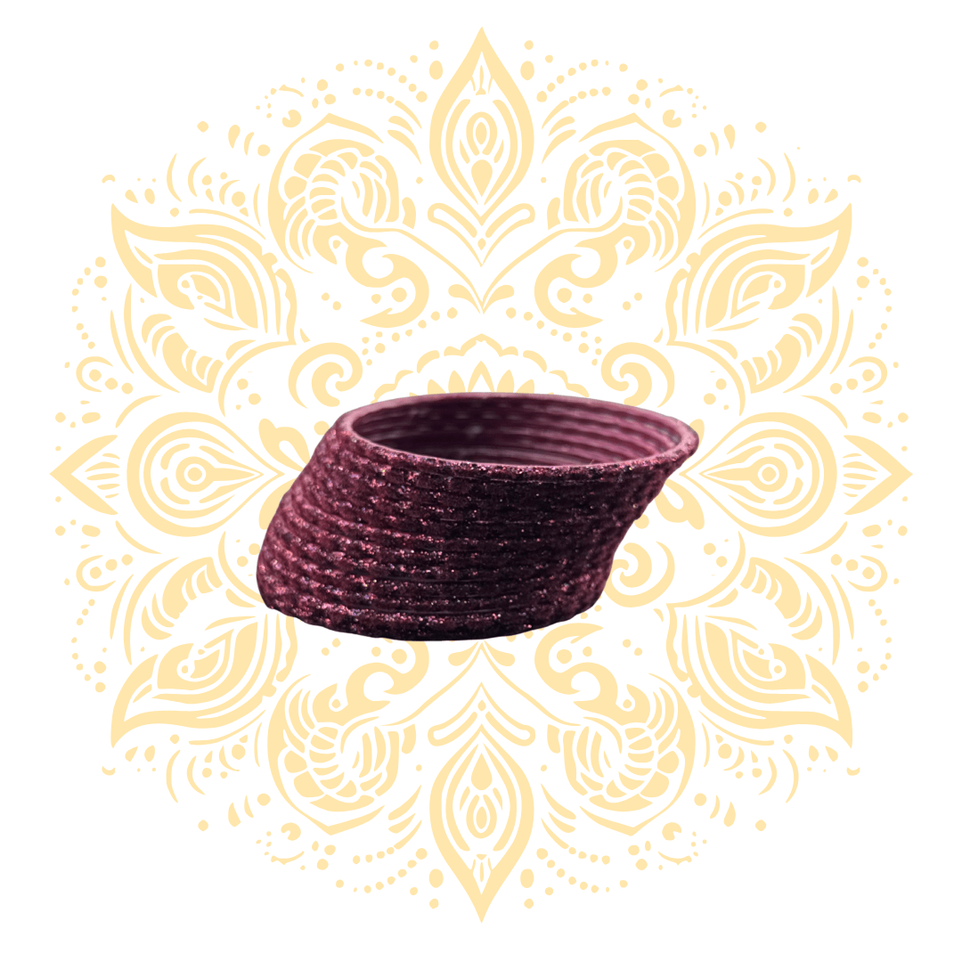 Women's Magenta Glitter Bangles Set - Matchless Gifts1