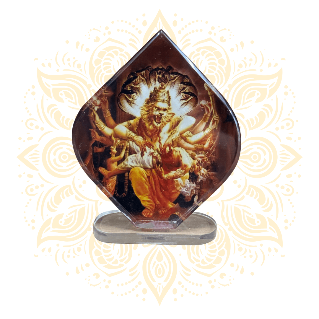 Acrylic Narasimha Diamond Shape 3.5" x 4" - Matchless Gifts1