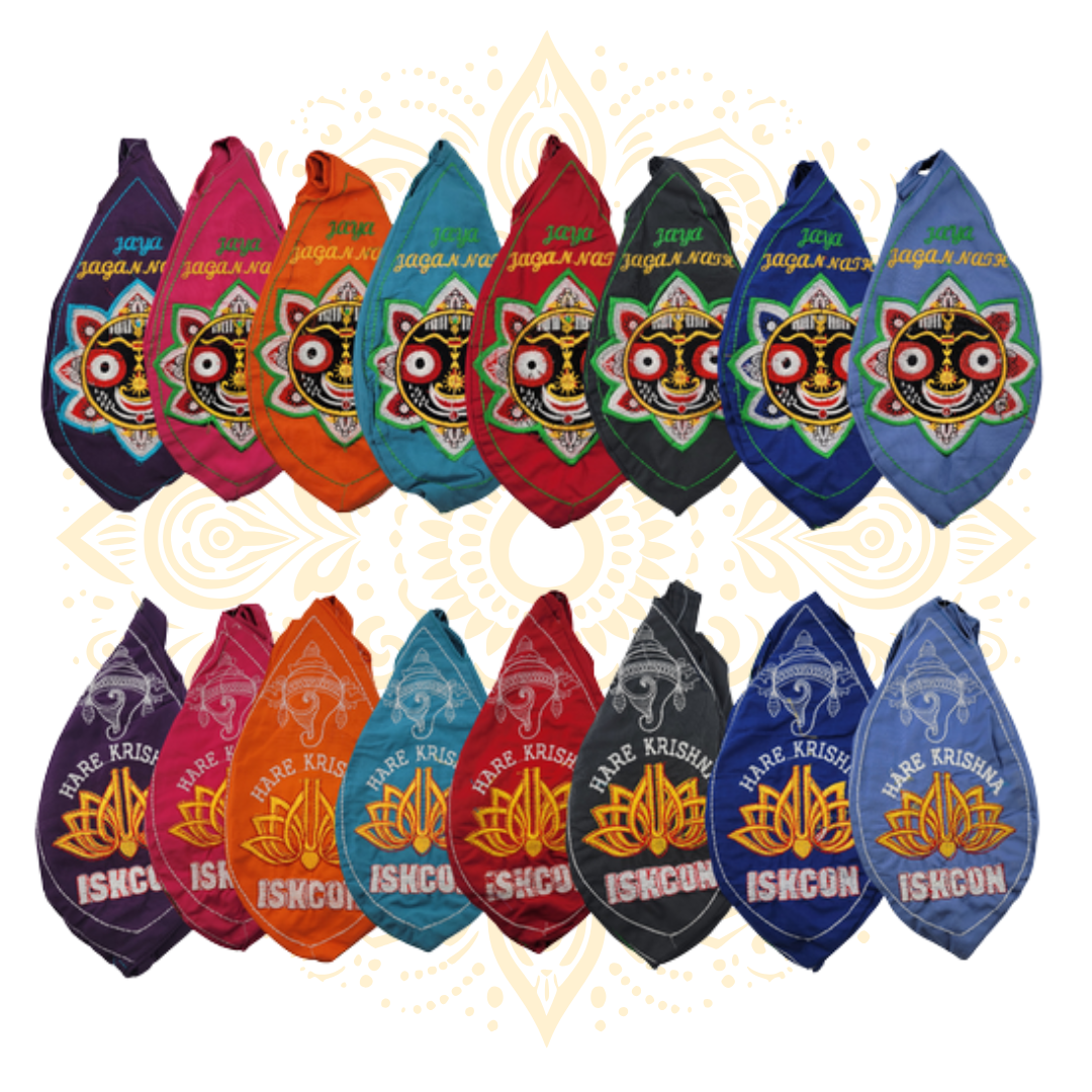 Jaya Jagannath Embroidered Japa Bead Bag