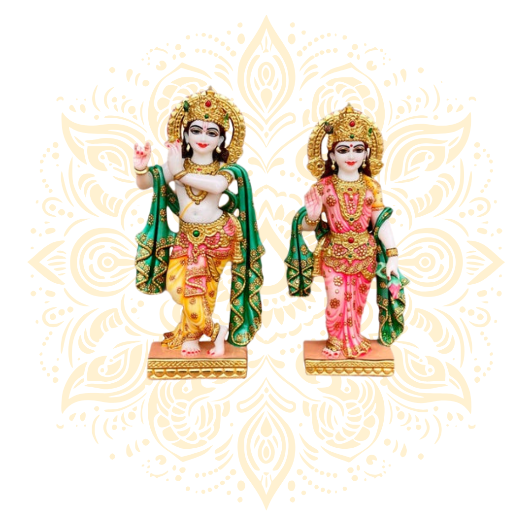 Sri Radha Krishna Set 18"