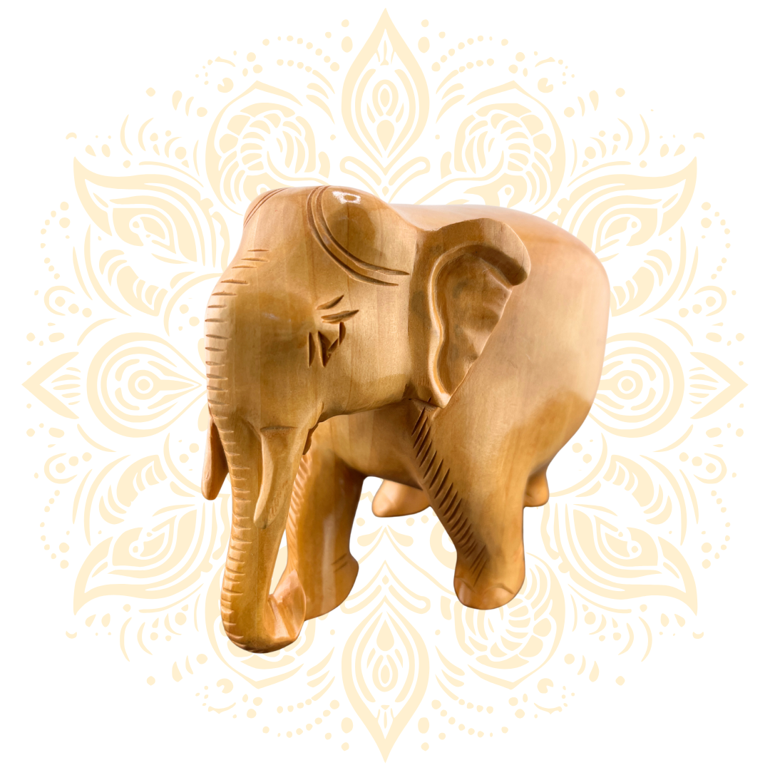 Wooden Fine Plain Elephant