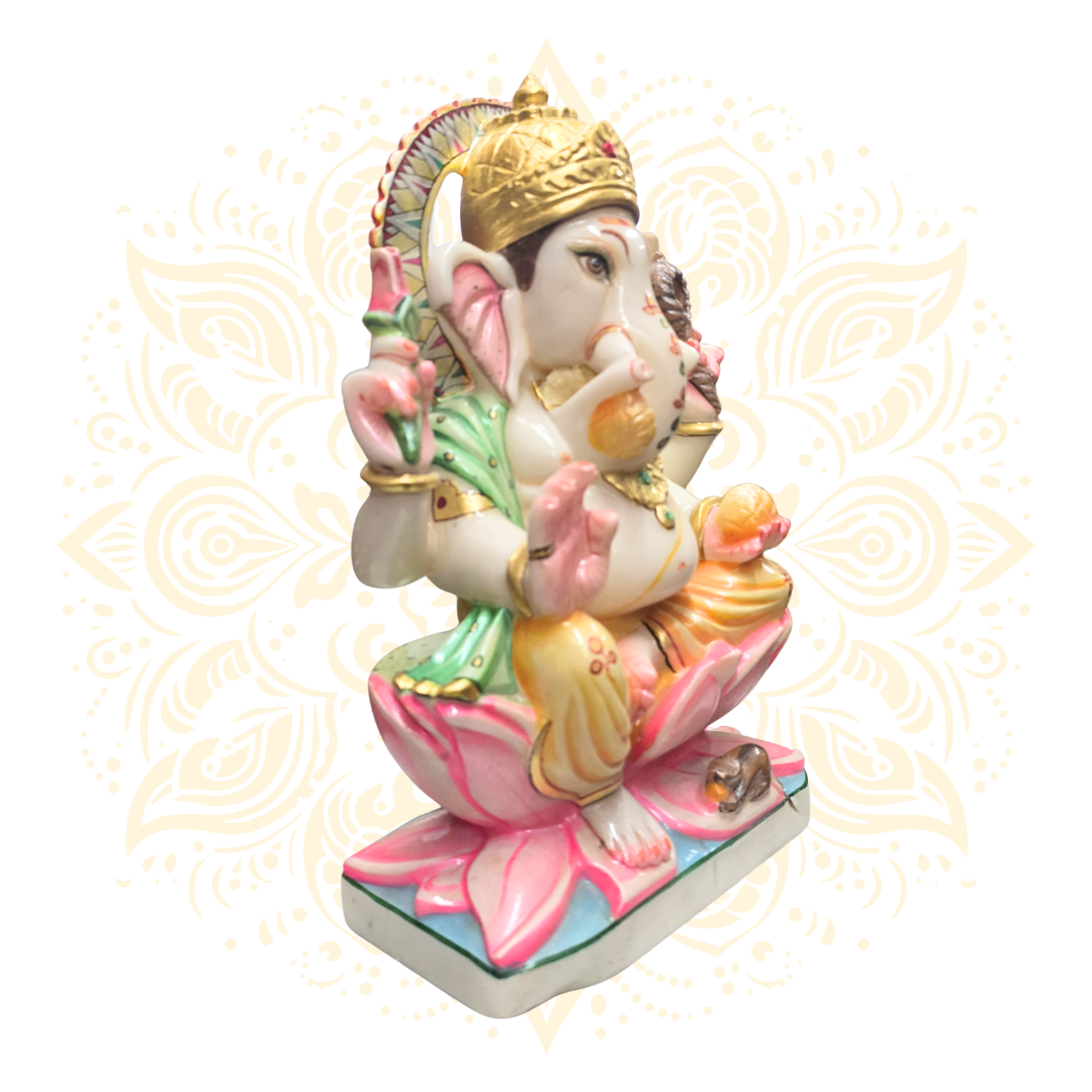 Marble Ganesh 12"