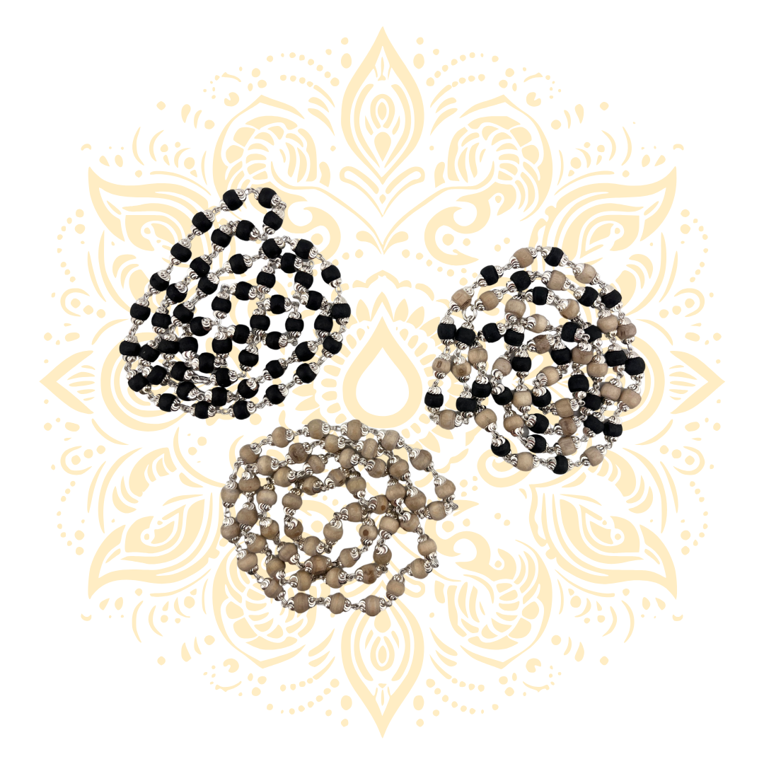 Silver Tulasi Kanthi Mala