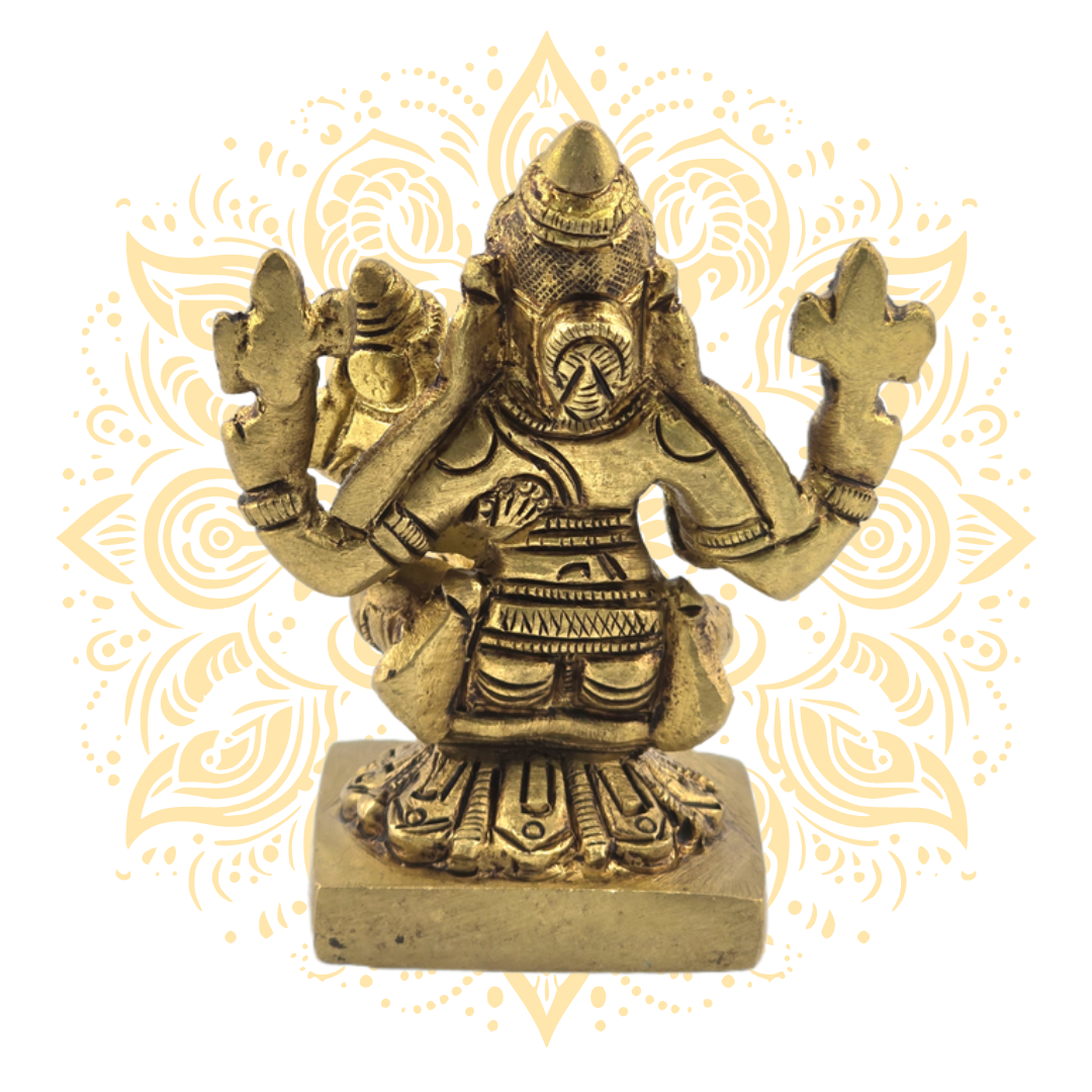 Brass Laxmi Narasimha Murti 3 " - Matchless Gifts