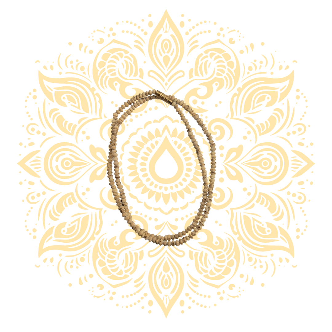 One Round Tulasi Neckbeads 16" - Matchless Gifts