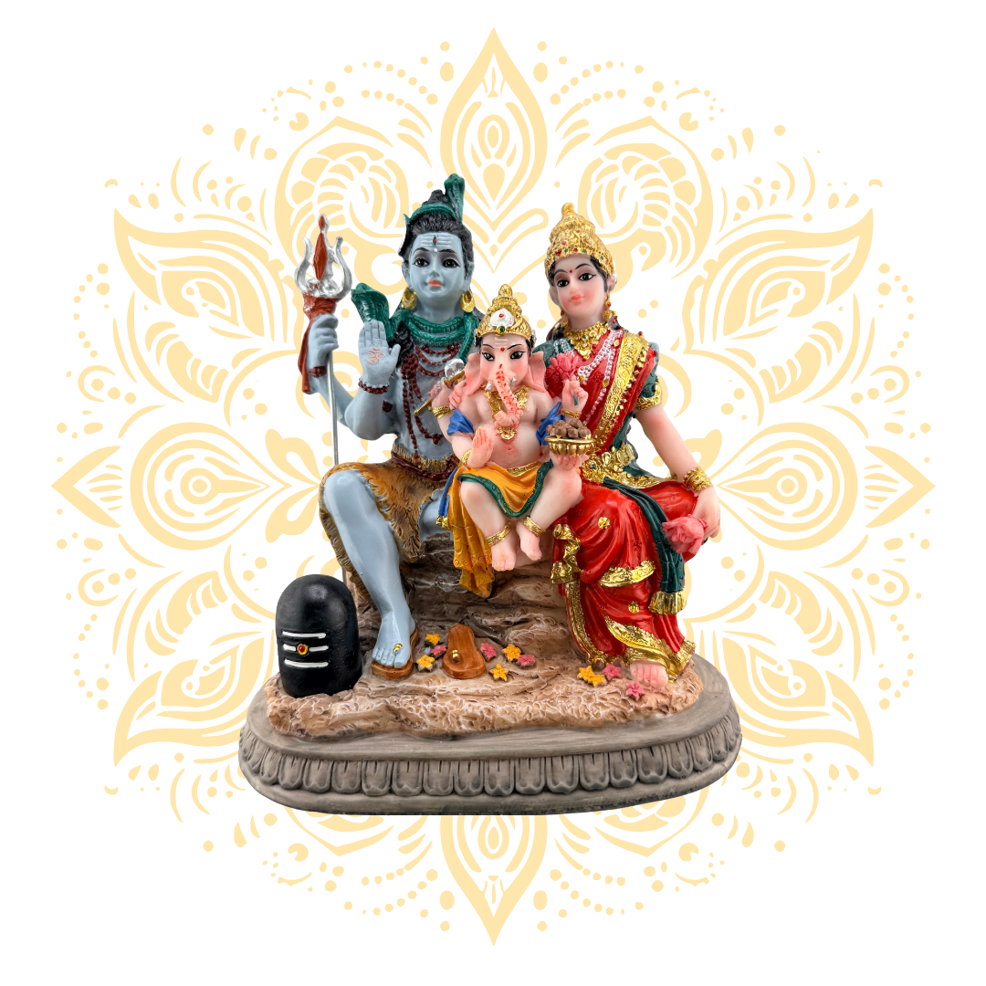 Polyresin Shiva Family 6"