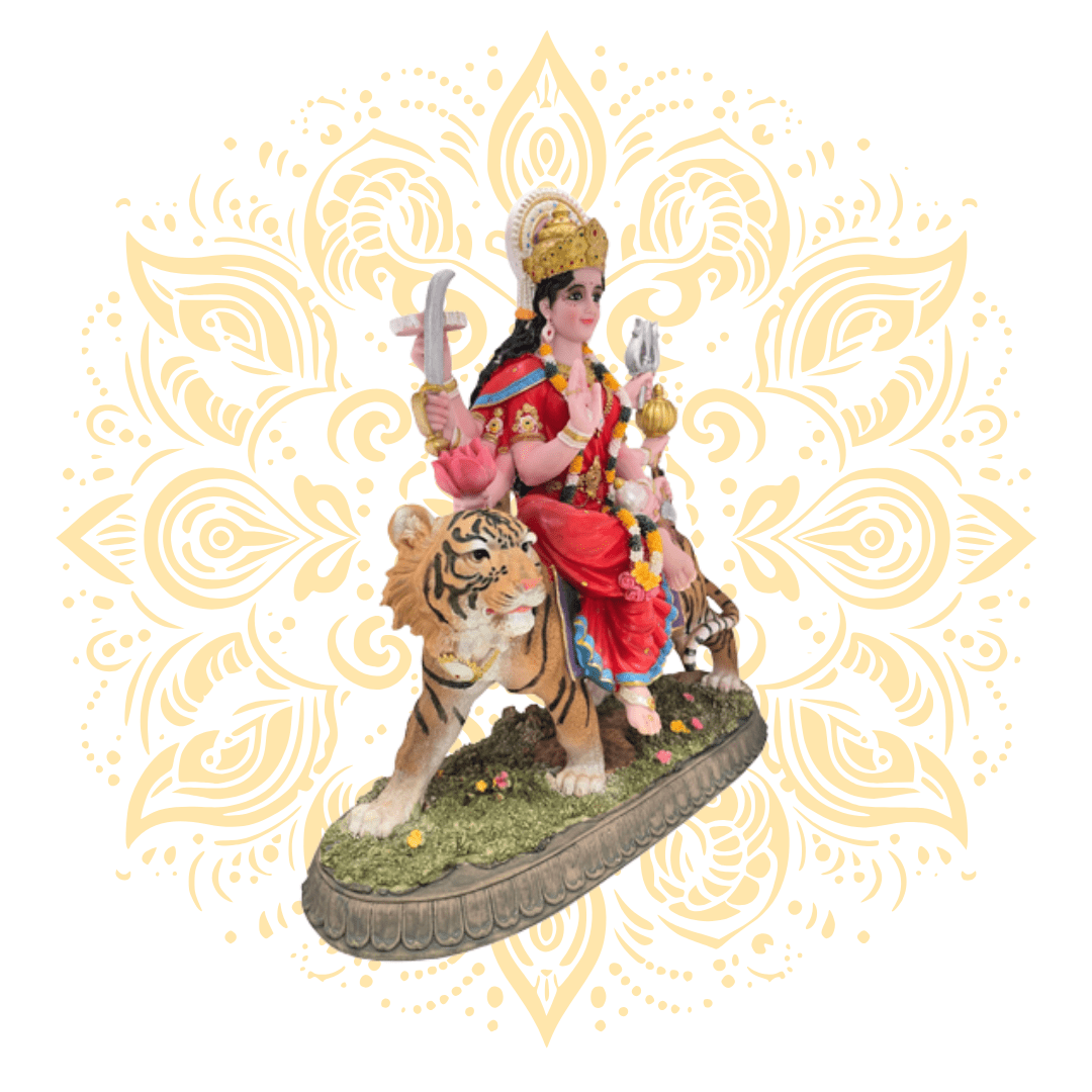 Polyresin Durga 3D (Grassland) 19" - Matchless Gifts2