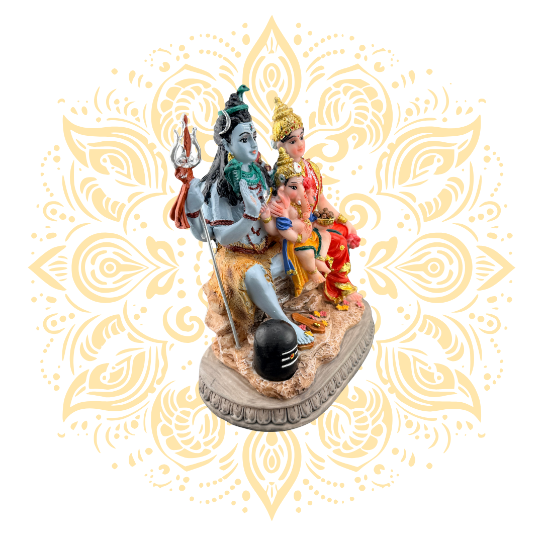 Polyresin Shiva Family 6"