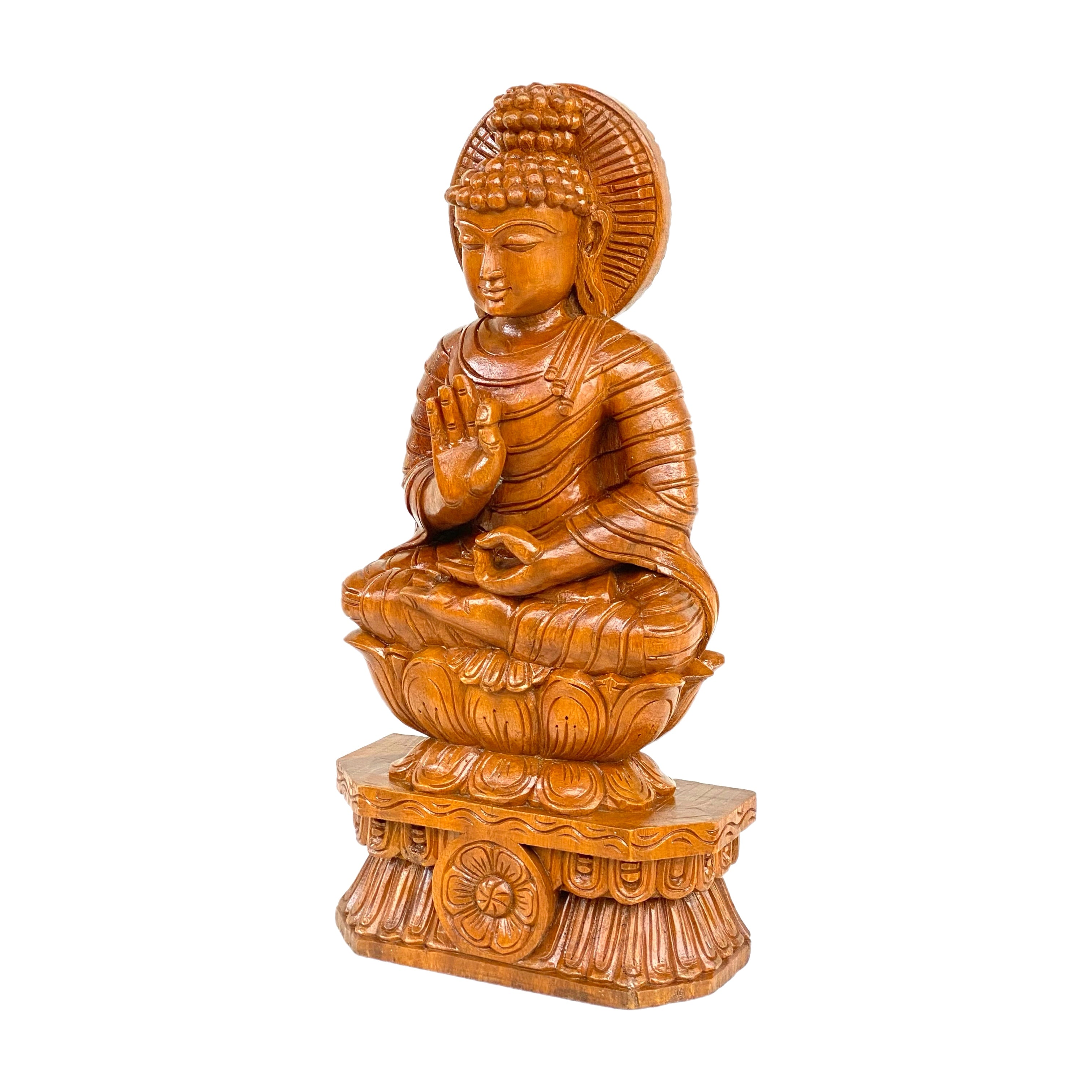 Wooden Buddha 24"