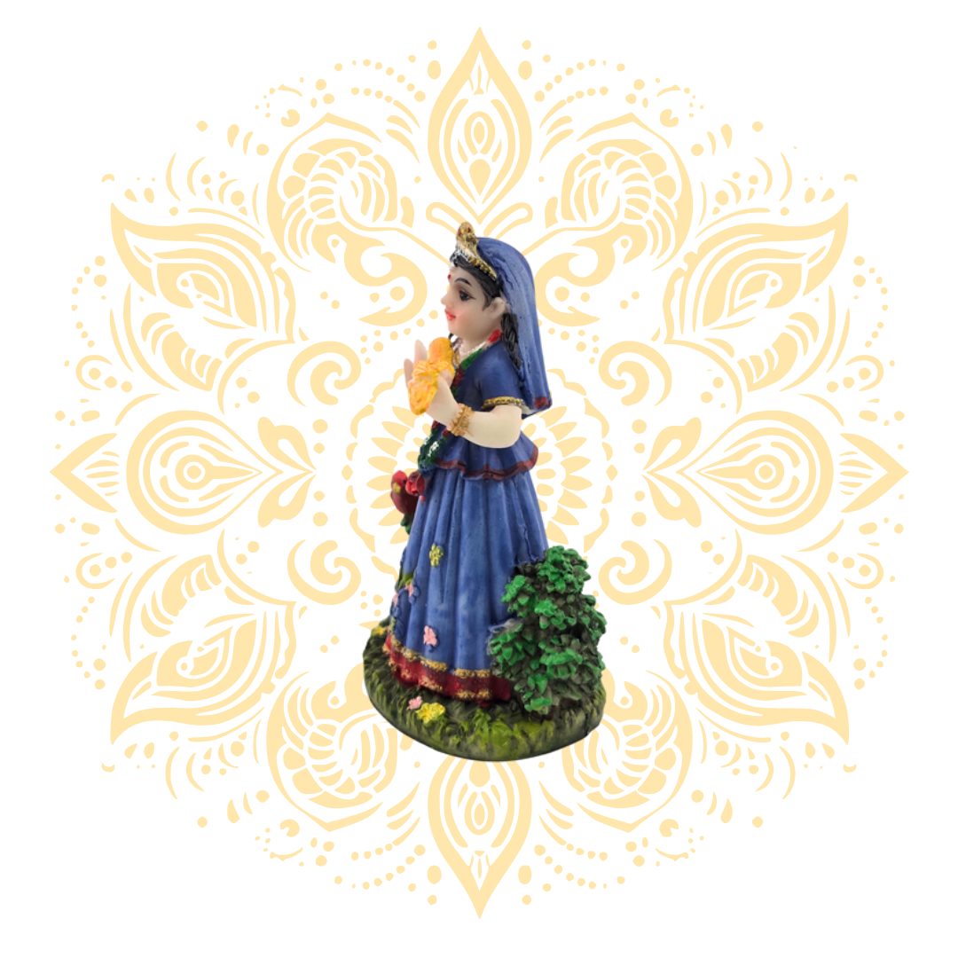 Polyresin Vrinda Devi 3.5" - Matchless Gifts