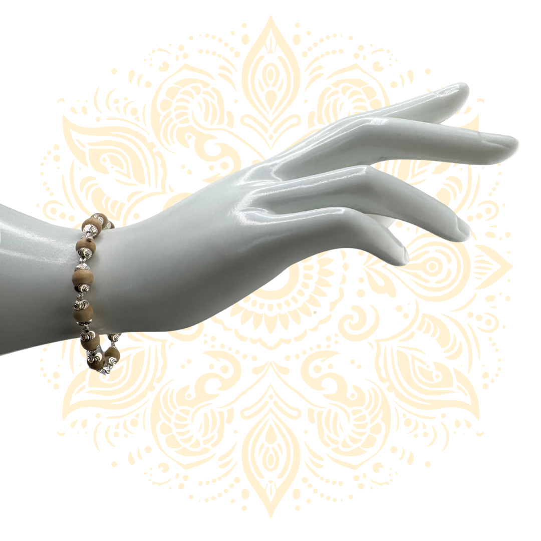 Silver Tulasi Bracelet Devotional Jewelry - Matchless Gifts8