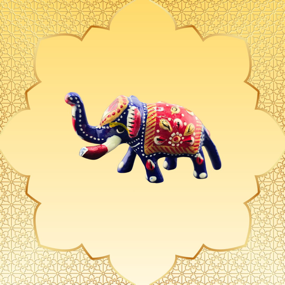 Hand-Painted Aluminium Elephant - Matchless Gifts7