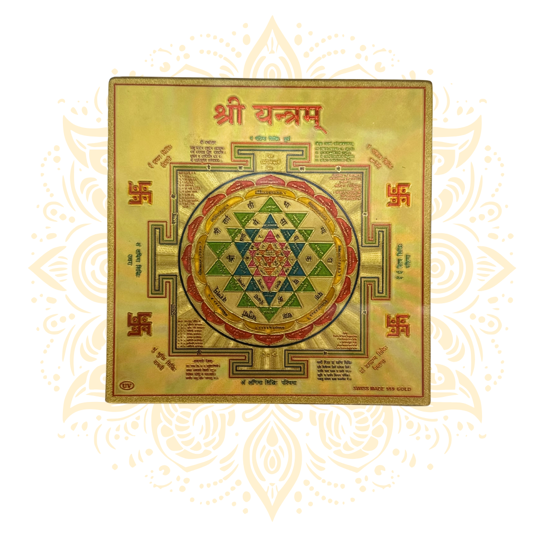 24K Gold Plated Yantra