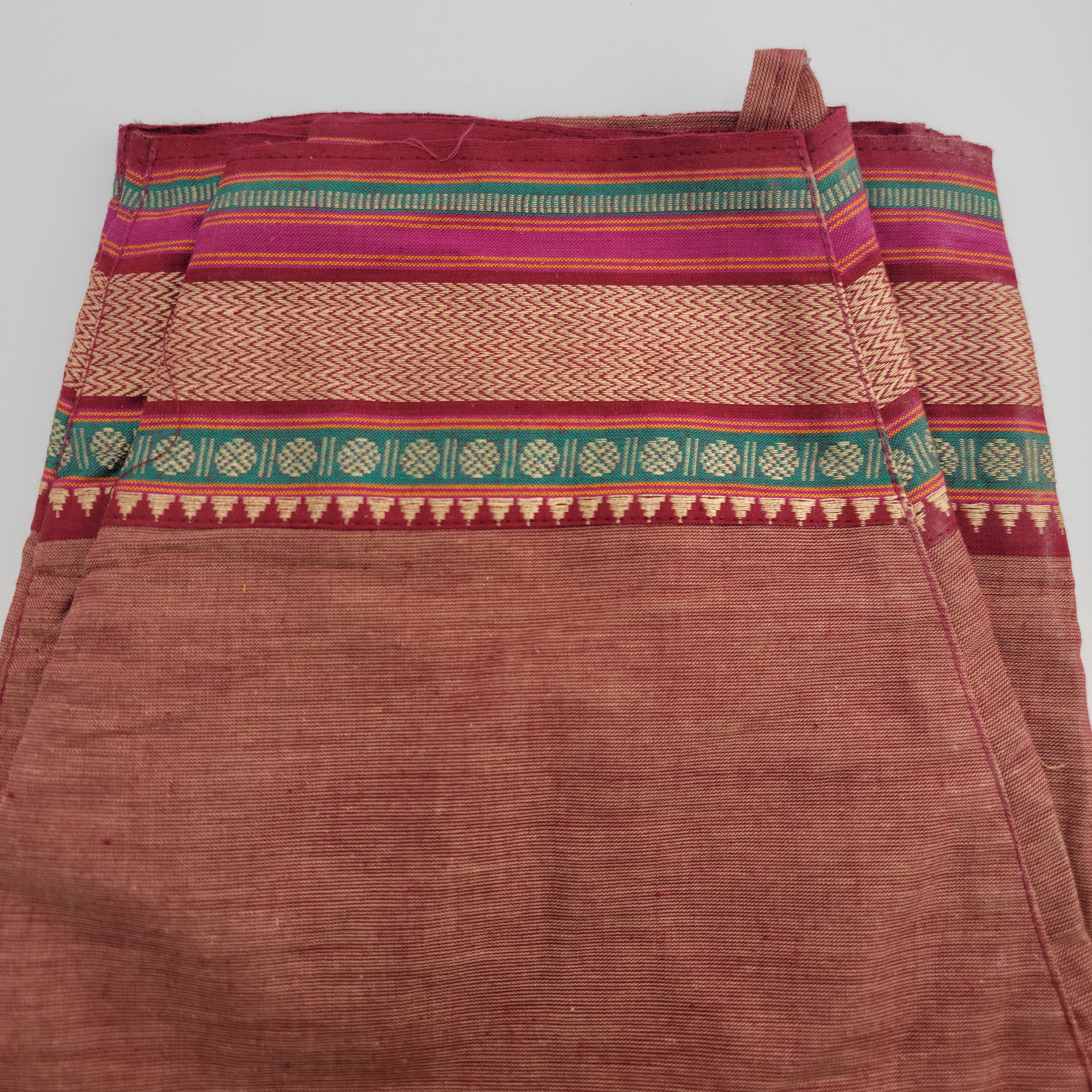 Plain Mridanga Cover – 20" with Embroidered Edge