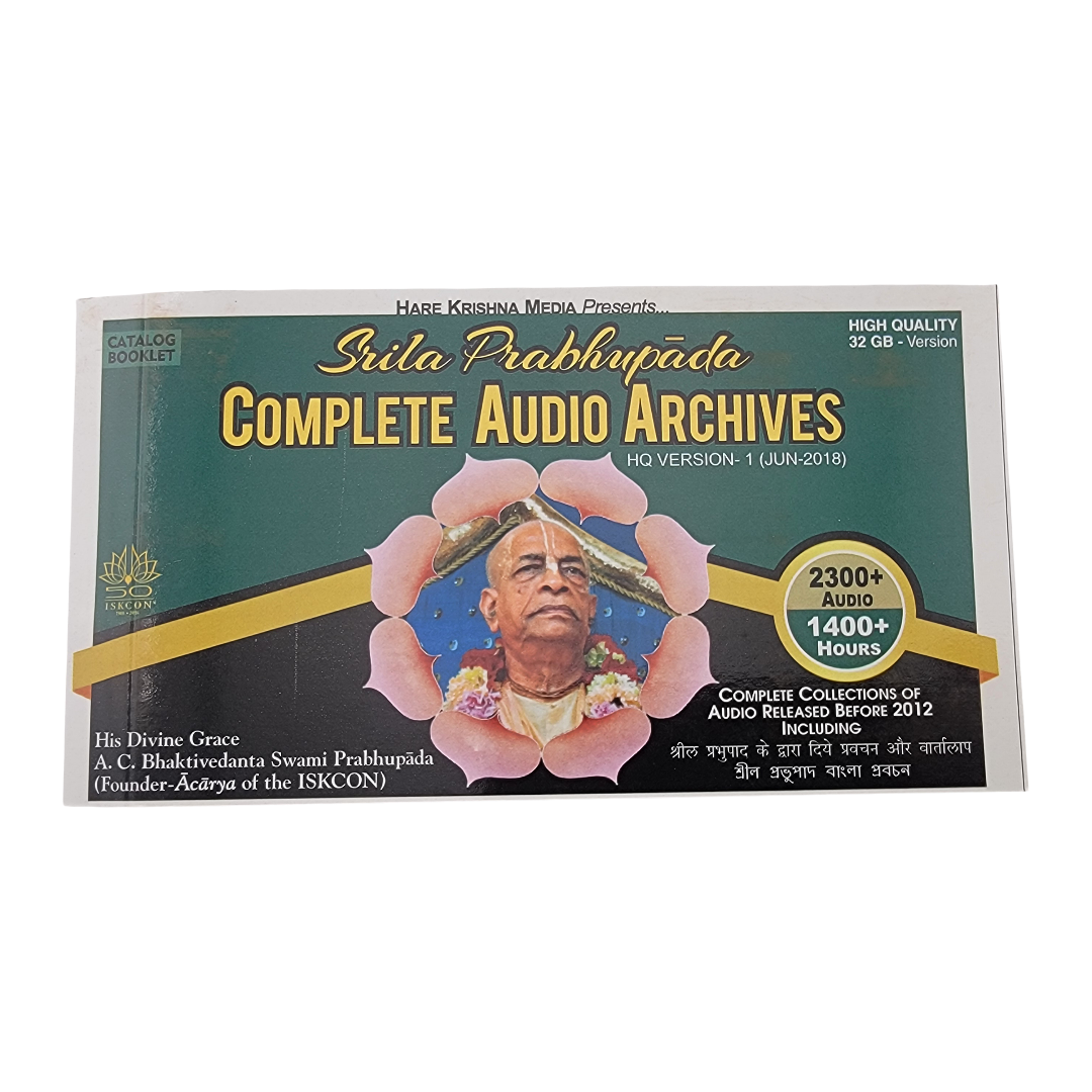 Srila Prabhupada Complete Audio Archives – 1400 Hours on Rechargeable Audio Player - Matchless Gifts7