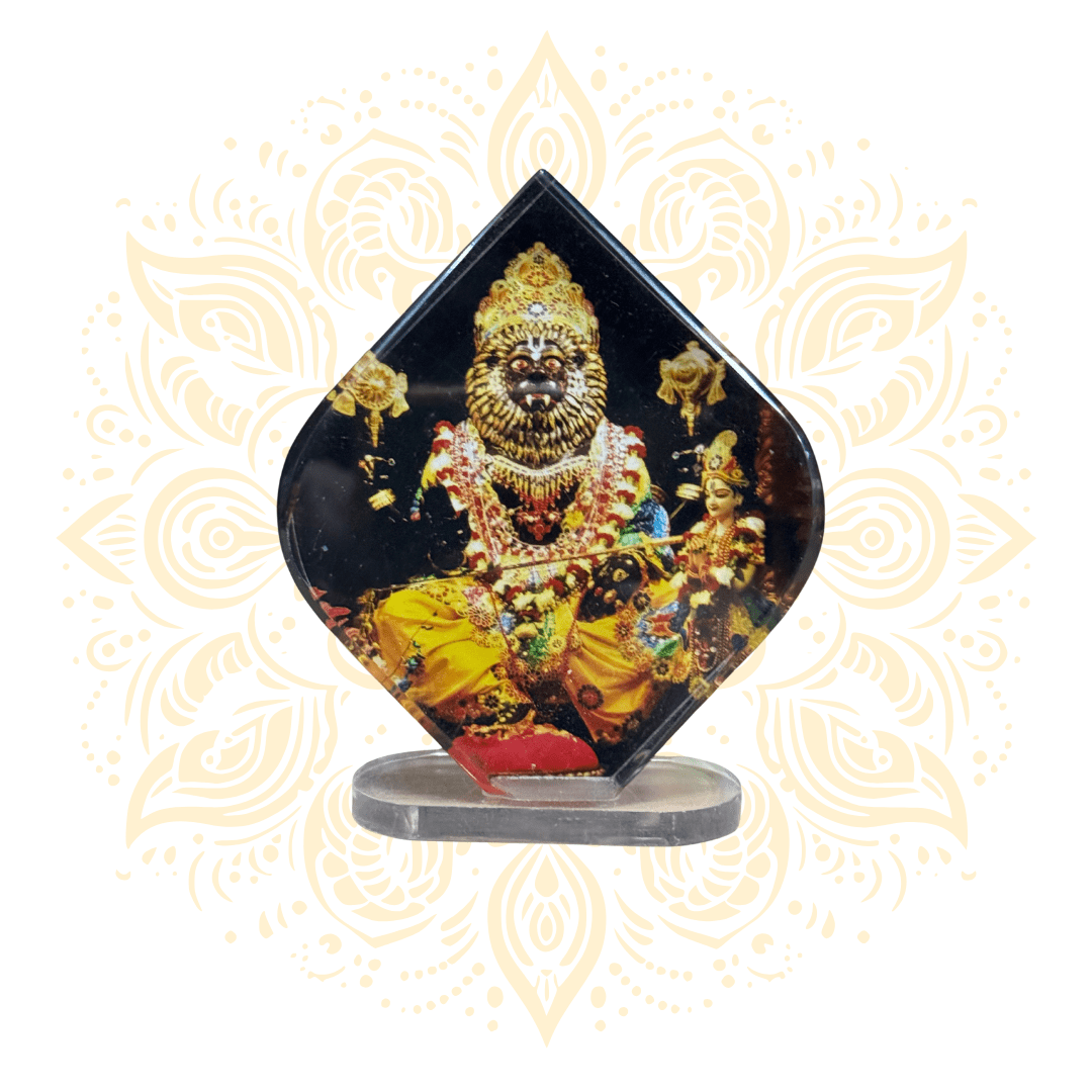 Acrylic Narasimha Diamond Shape 3.5" x 4" - Matchless Gifts2
