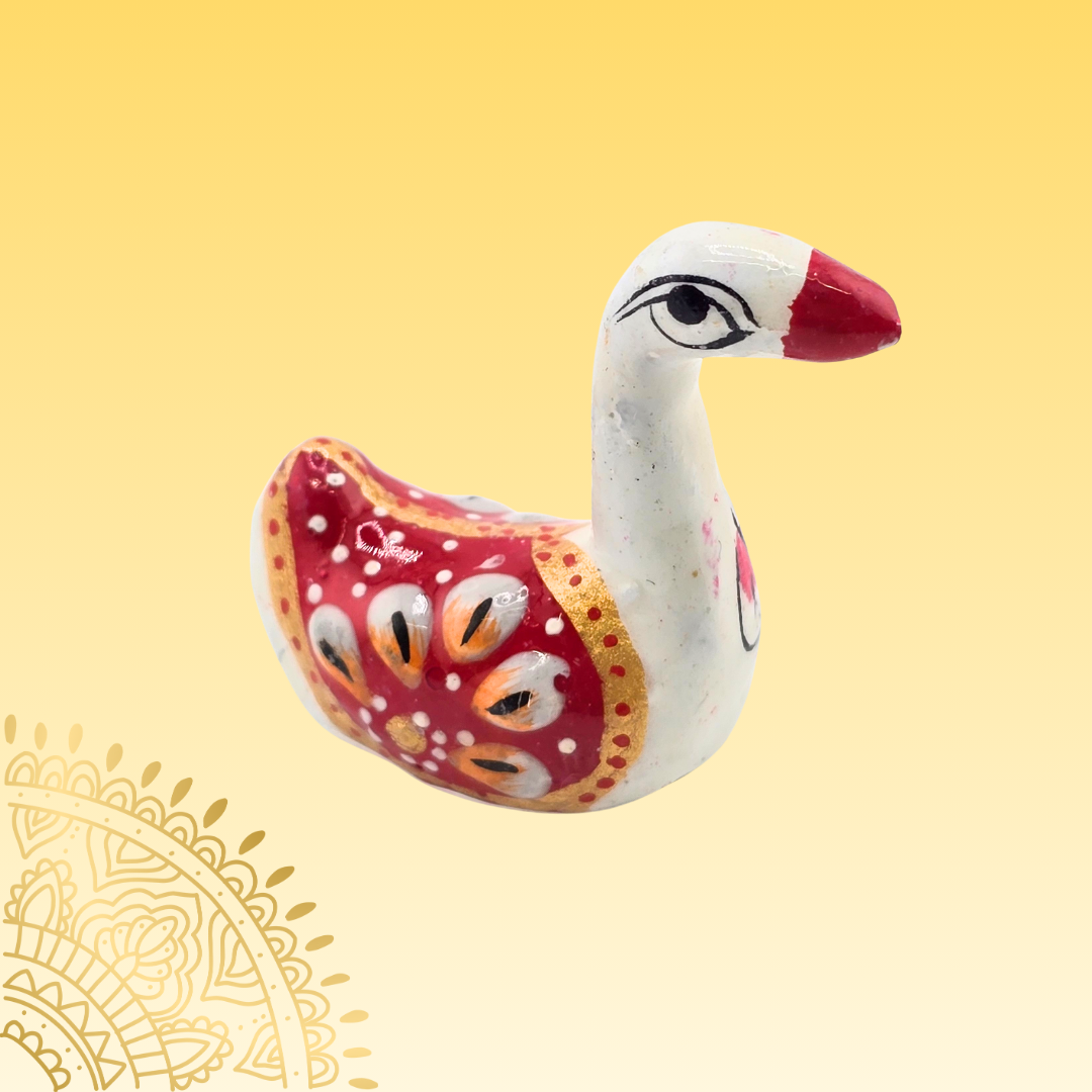 Hand Painted Aluminum Swan Figurines - Matchless Gifts5