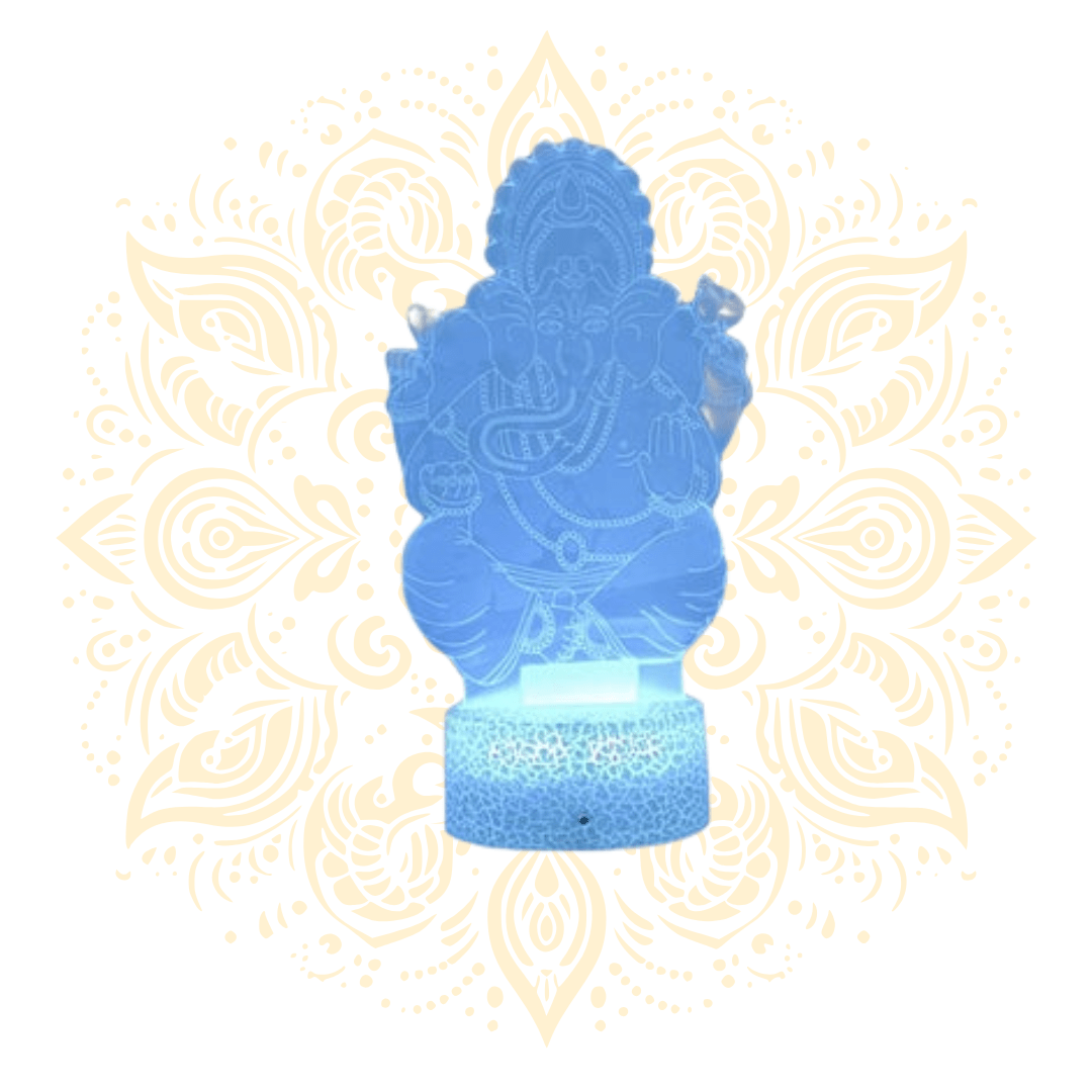 Ganesh Night Lamp 8" LED Decorative Light - Matchless Gifts
