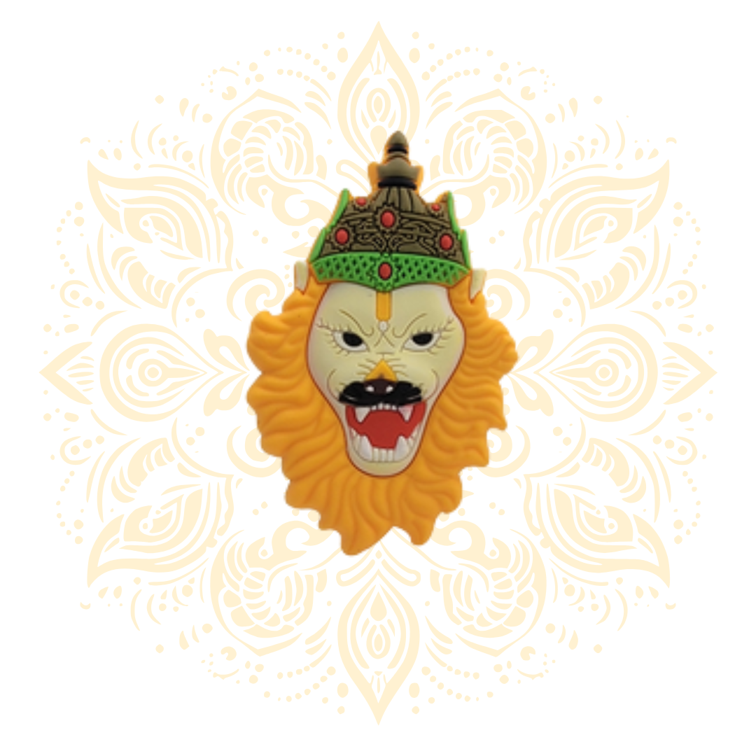 Lord Narasimha Face Magnet 4" - Matchless Gifts