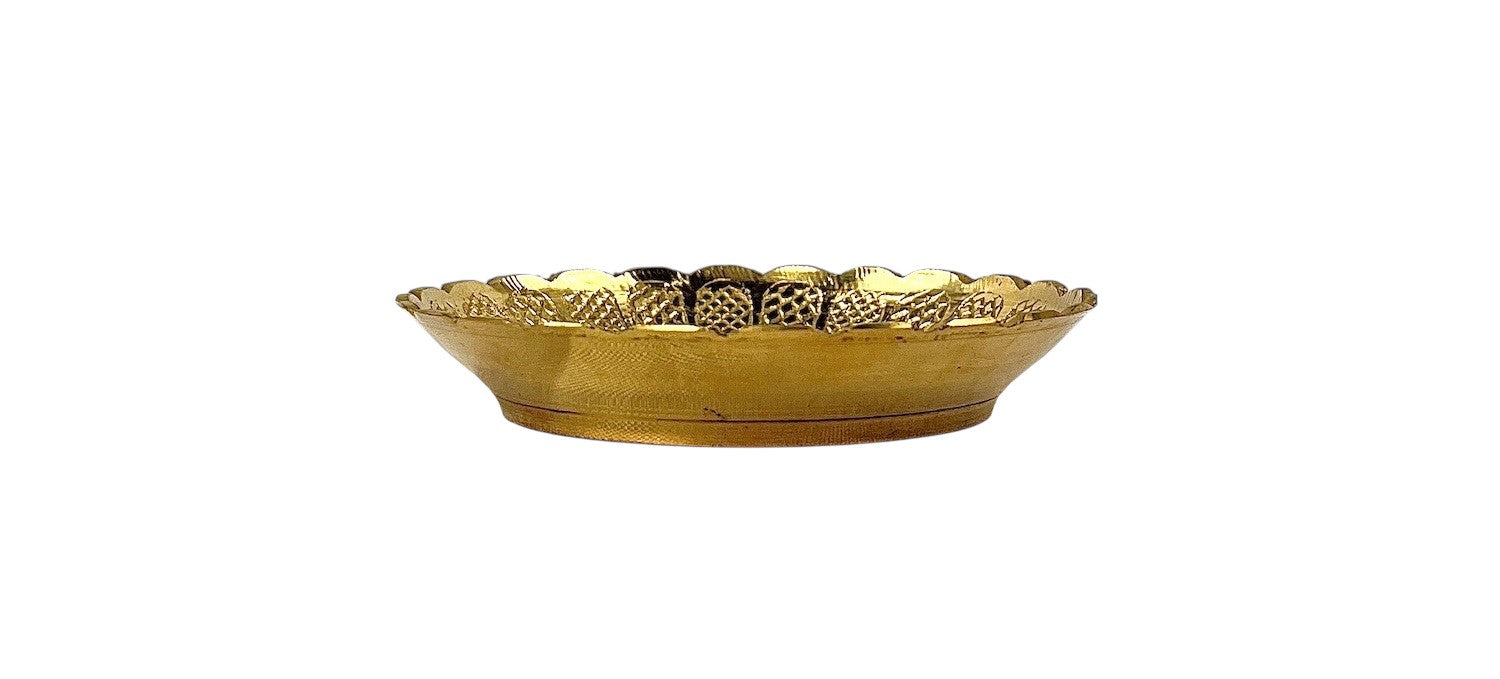 Brass Decorative Flower Plate - Matchless Gifts7