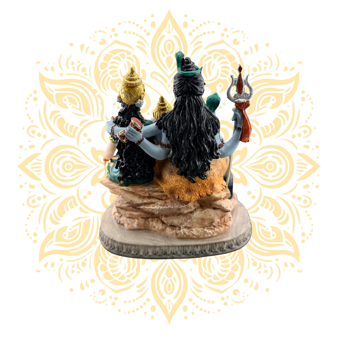 Polyresin Shiva Family 6"