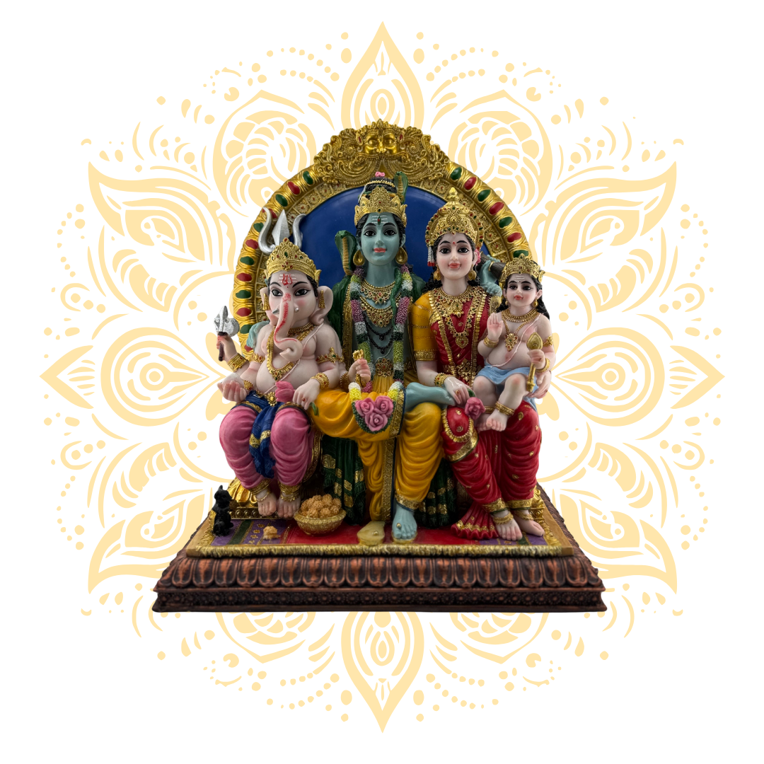 Polyresin Full Shiva Family 14"