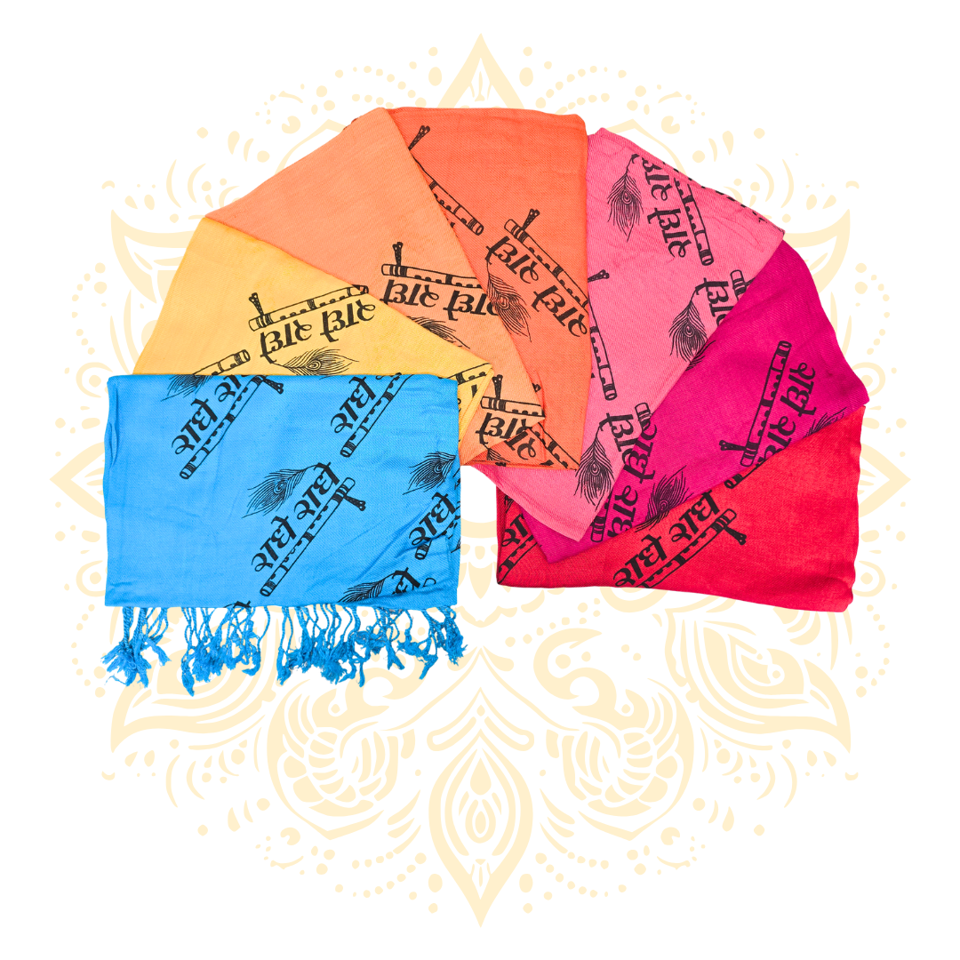 Radhe Radhe Print Shawl (Chadar)