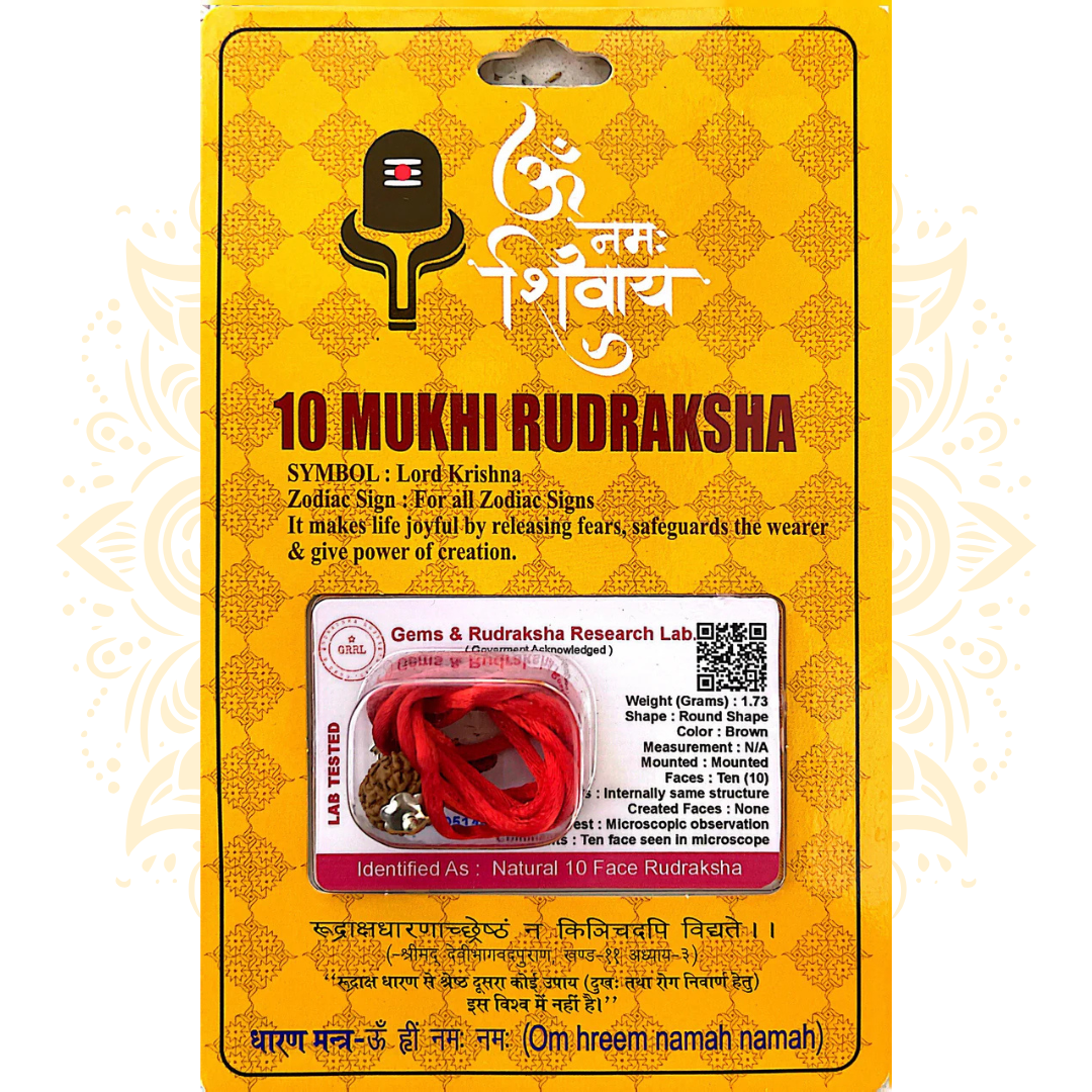 Mukhi Rudraksha Bead Certified