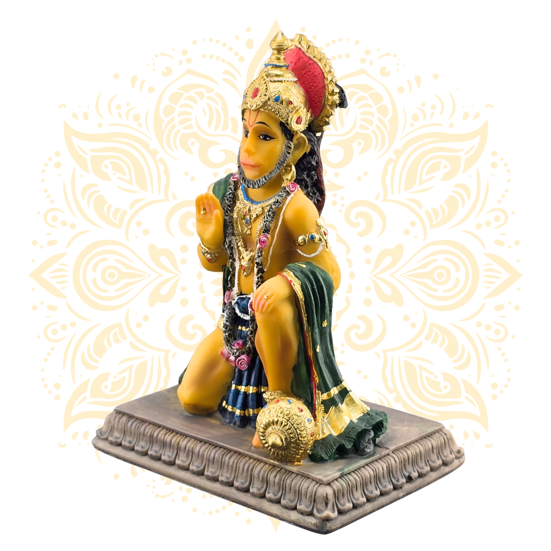 Polyresin Hanuman Sitting Statue 5”