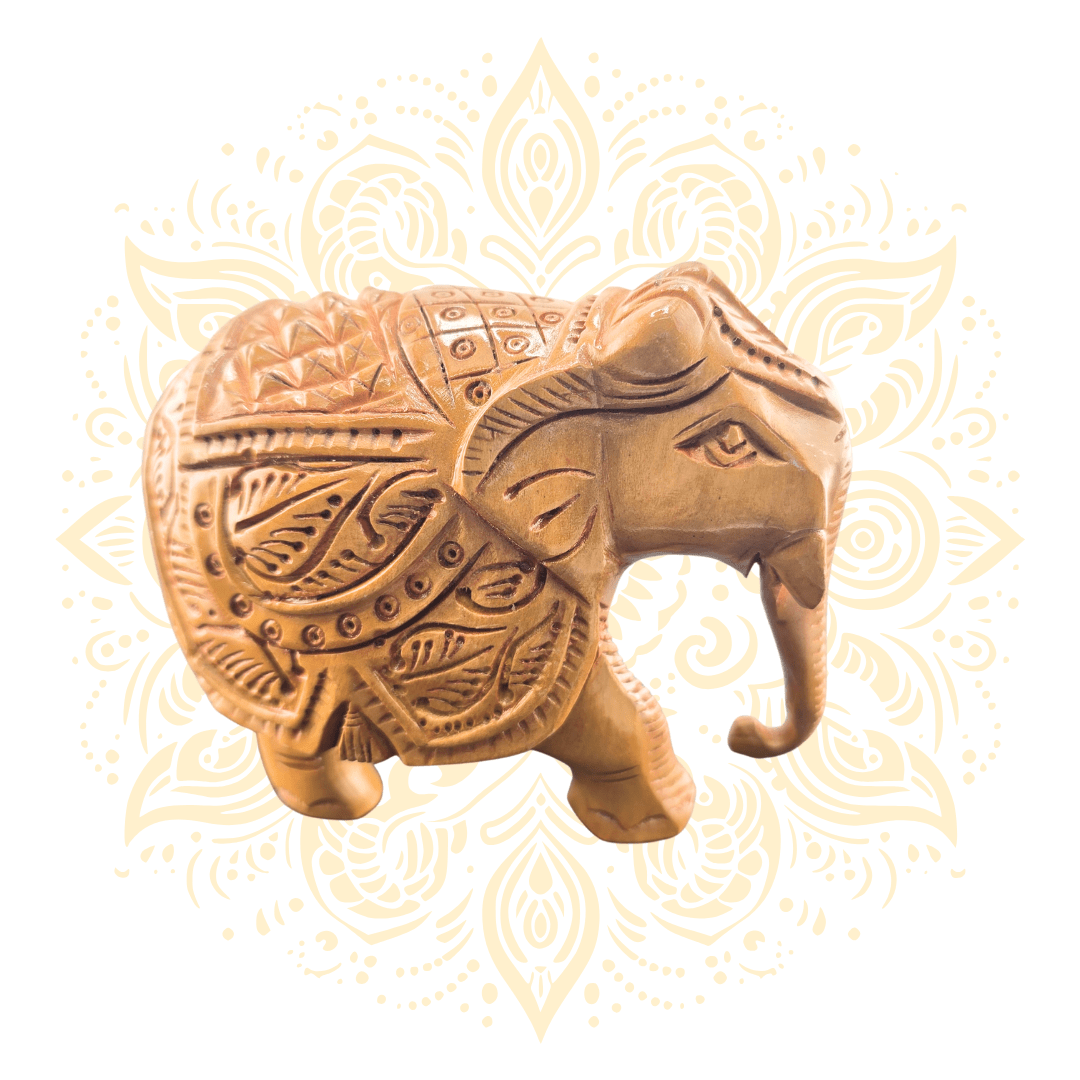 Wooden Shyar Carving Elephant - Matchless Gifts