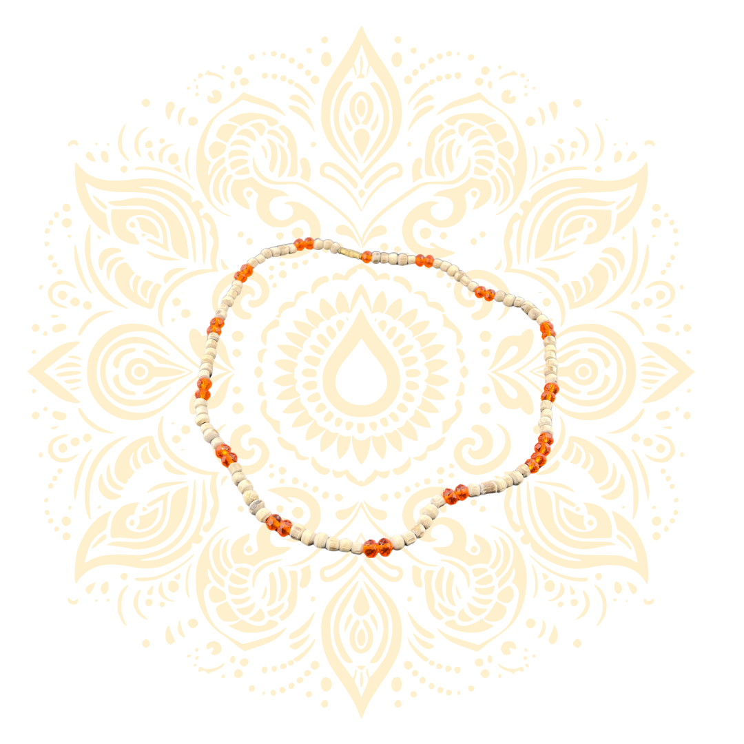 Tulasi Necklace w/ Decorative Stone Beads | 5 Colors