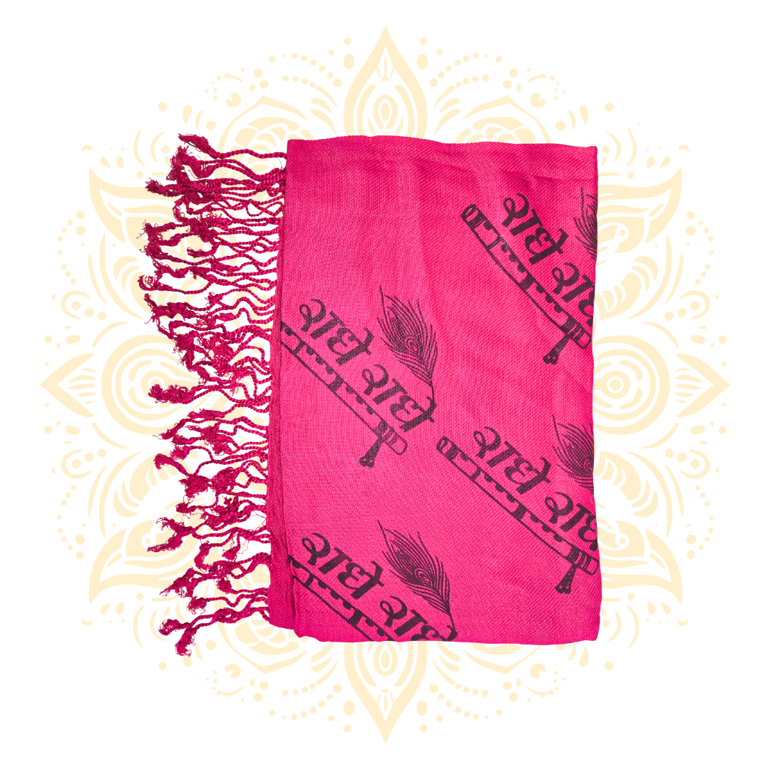 Radhe Radhe Print Shawl (Chadar)