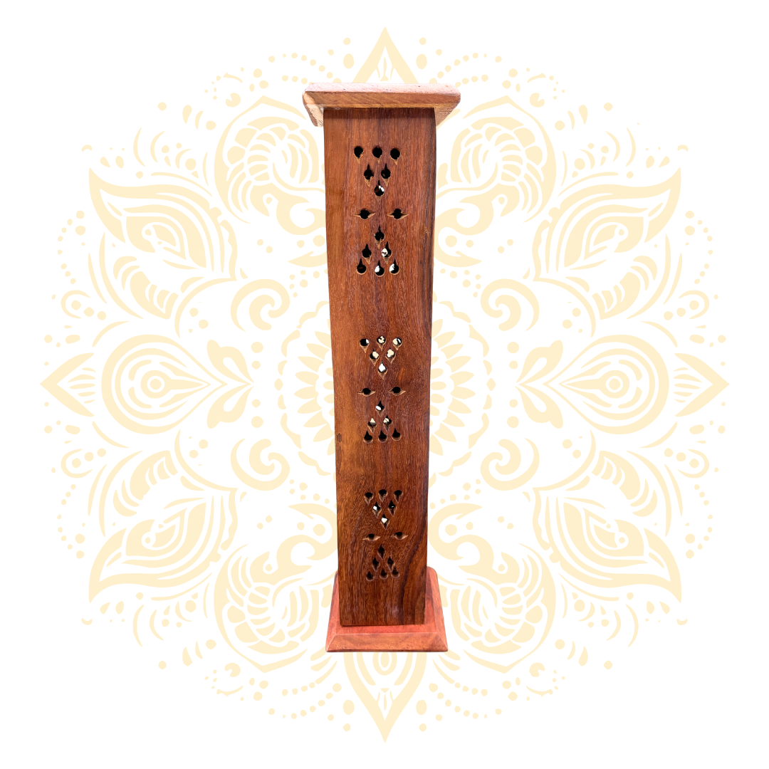 Wooden Tower Incense Holder 12" - Matchless Gifts