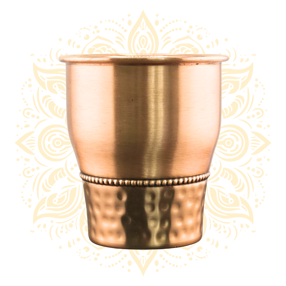 Handcrafted Copper Drinking Cup 3.5” - Matchless Gifts