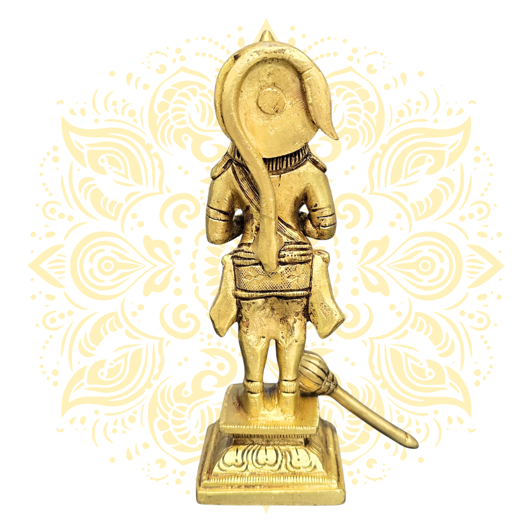 Brass Standing Hanuman  Murti 5"