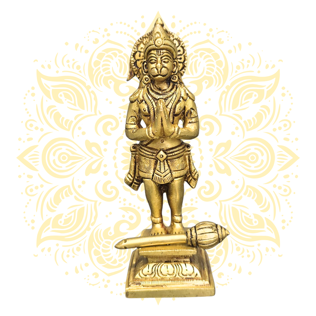 Brass Standing Hanuman  Murti 5"