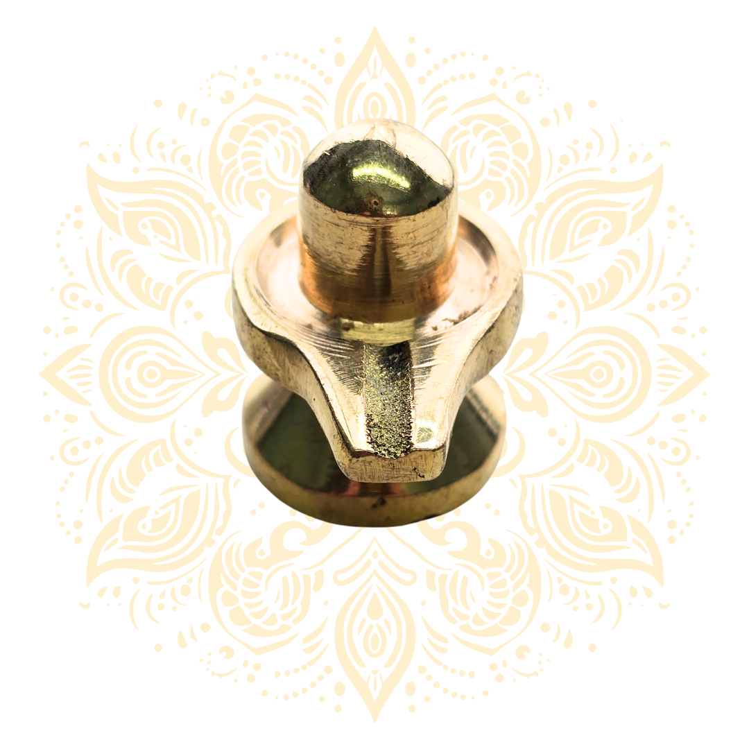 Mini Brass Shiva Lingam with Yoni Base - Matchless Gifts