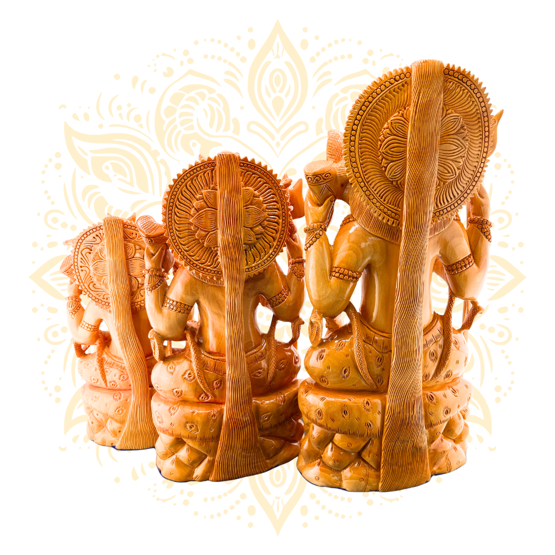 Hand Carved Wooden Lord Shiva - Matchless Gifts
