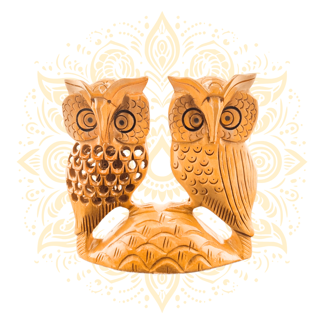 Wooden Owl Hand Carved - Matchless Gifts